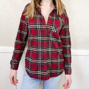 Red flannel shirt
